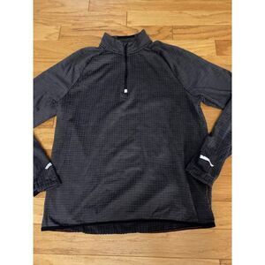 Champion Mens large Quarter-Zip Long Sleeve high neck Performance Shirt